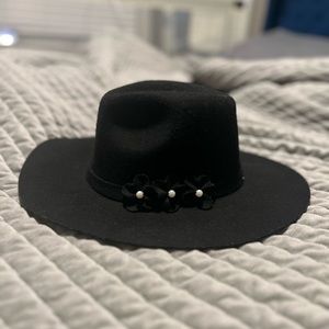 Black felt hat